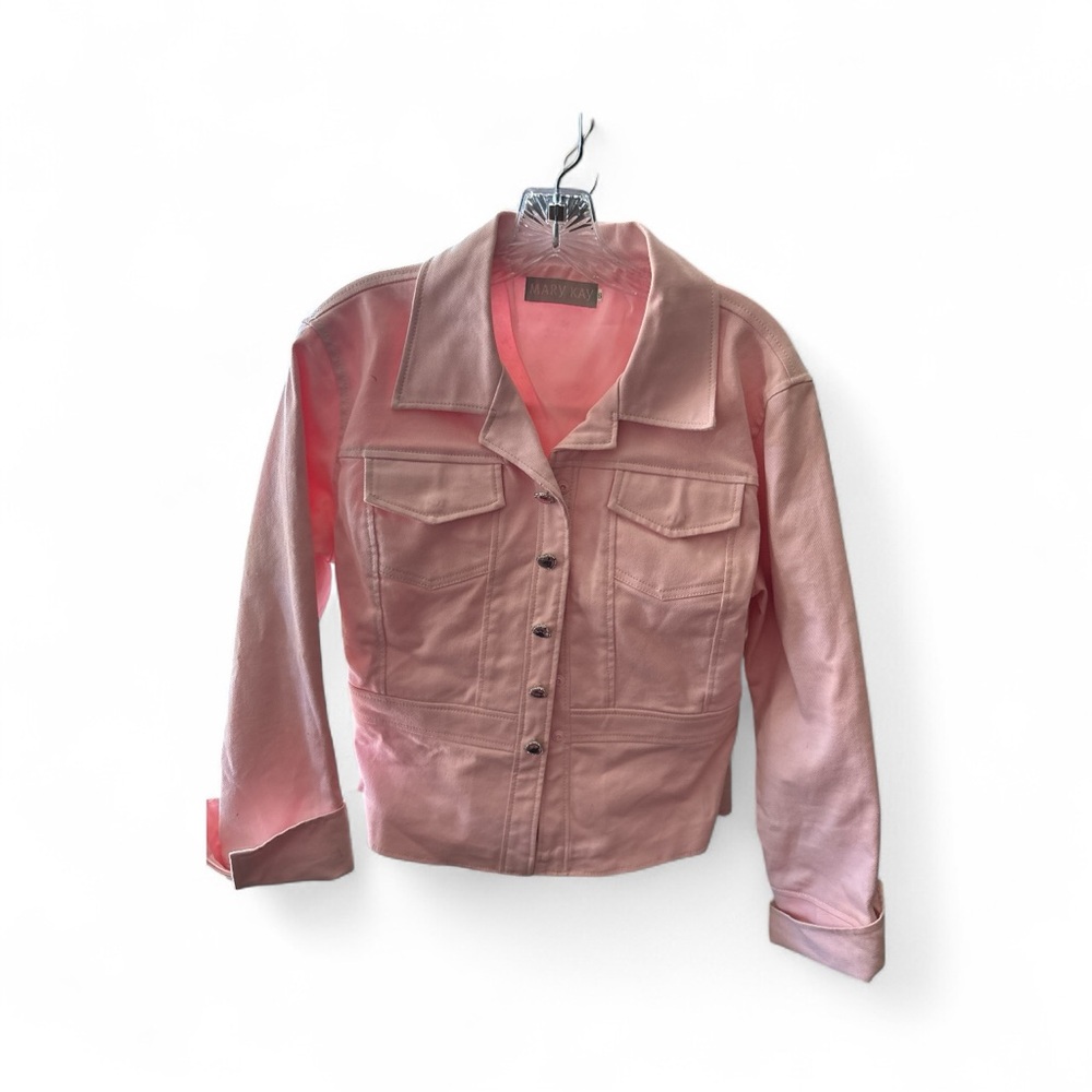 Not a Usual Listing!  Mary Kay Sales Director Blush Pink Denim Jacket